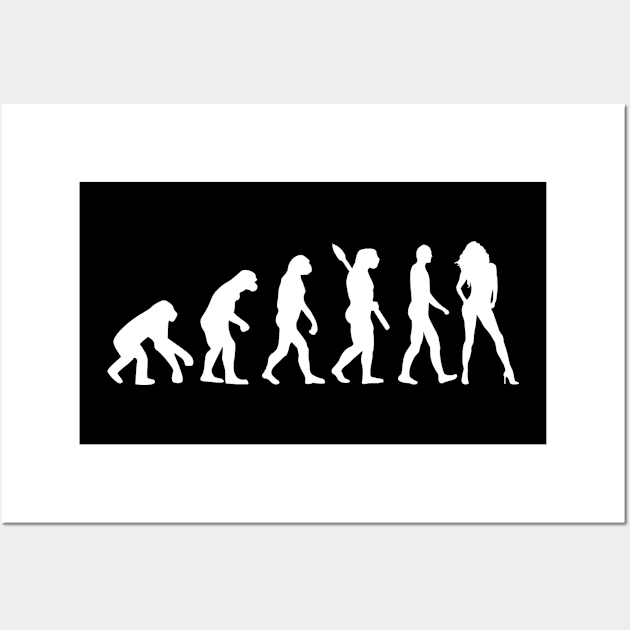 Model evolution Wall Art by Designzz